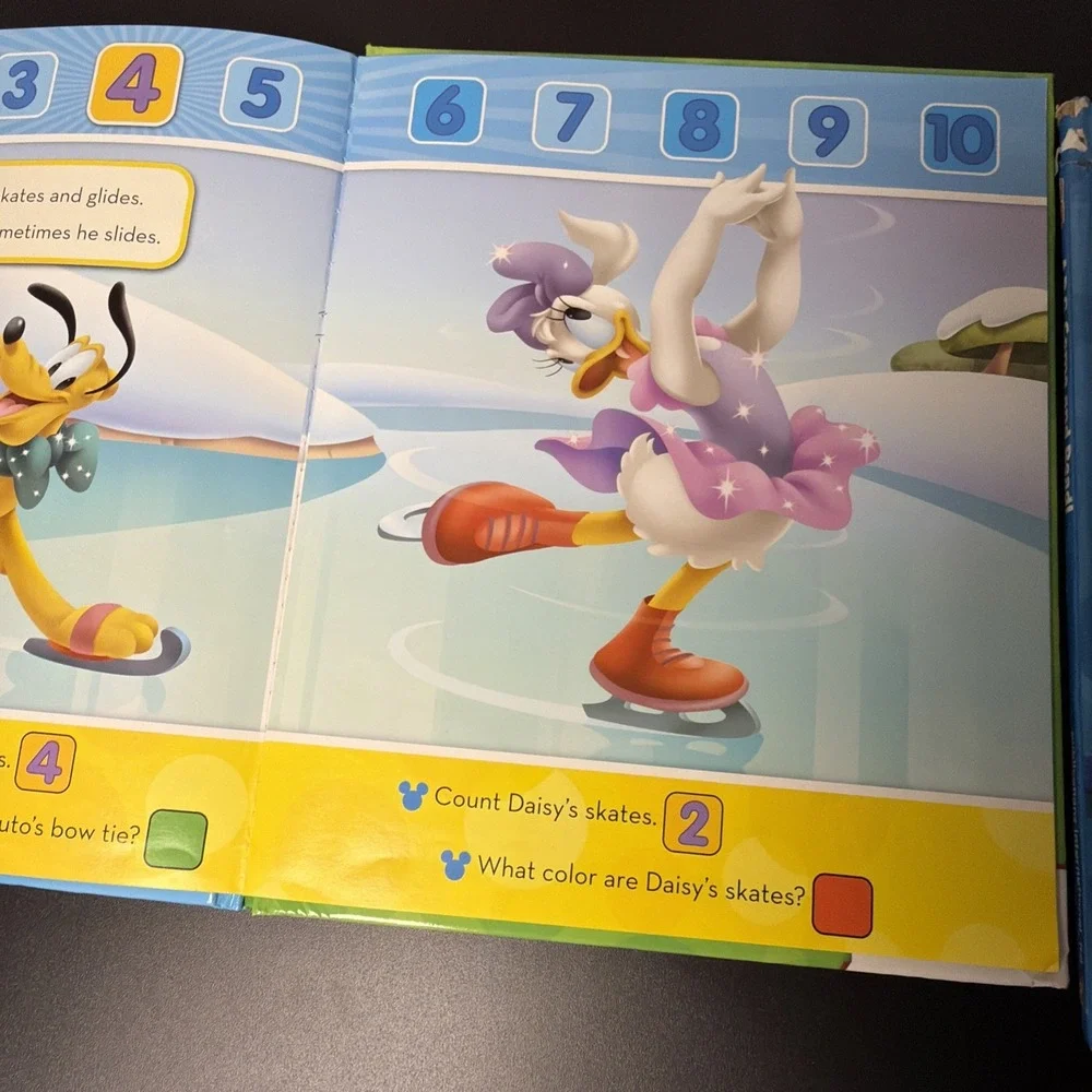 Set Of 2 Disney Jr My First Smart Pad 1,2,3 Ready, Set,‎ Go! & ABC Come & Read